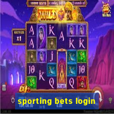 sporting bets login